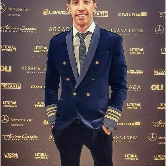 ZARA men velvet sailor’s blazer - Picture 12 of 13